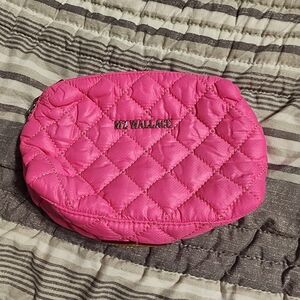 Mz Wallace Small Mica In Bright Pink Cosmetic Pouch